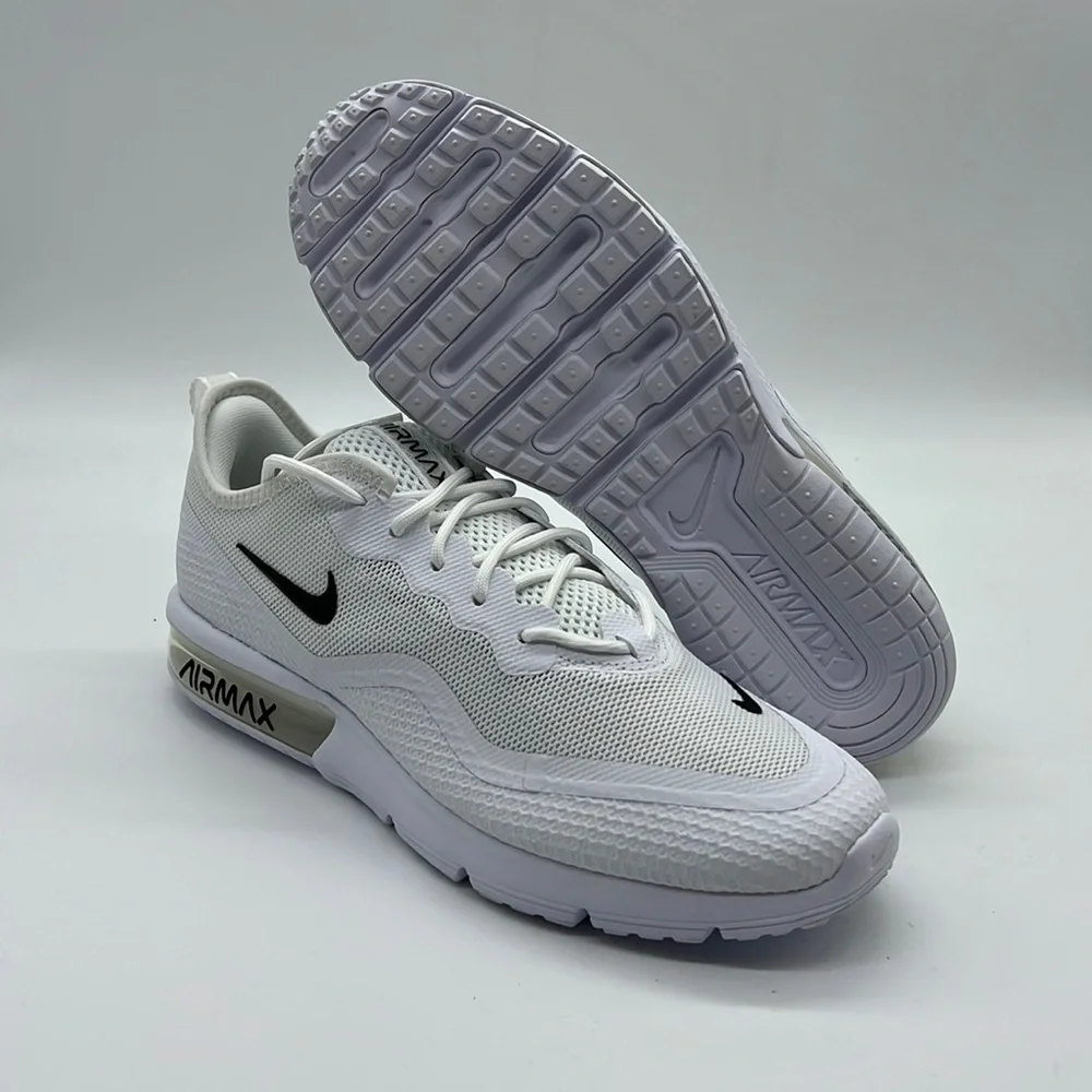 WMNS Nike Air Max Sequent 4.5 White Black BQ8824-100 Women’s Running - Picture 1 of 7
